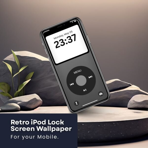 Retro iPod Lock Screen Wallpaper